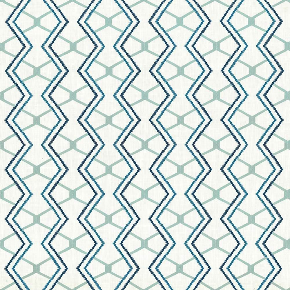 Drewery Seaglass by Kasmir Fabric 1436 55% Cotton 35% Polyester 10% Rayon Embroidery 50% Cotton 50% Viscose INDIA Not Tested Horizontal: 8 6/8 inches and Vertical: 6 2/8 inches 51 - 56 - Fabric Carolina -