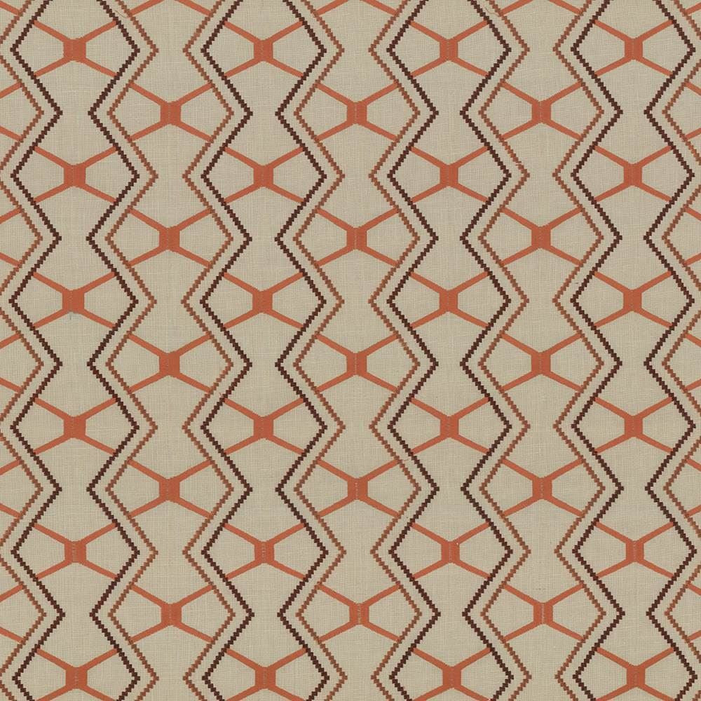 Drewery Terra Cotta by Kasmir Fabric 1434 55% Cotton
35% Polyester
10% Rayon
Embroidery
50% Cotton
50% Viscose
 INDIA </p><p>Repeat: Horizontal: 8 6/8 inches and Vertical: 6 2/8 inches 51 - 56 - Fabric Carolina -