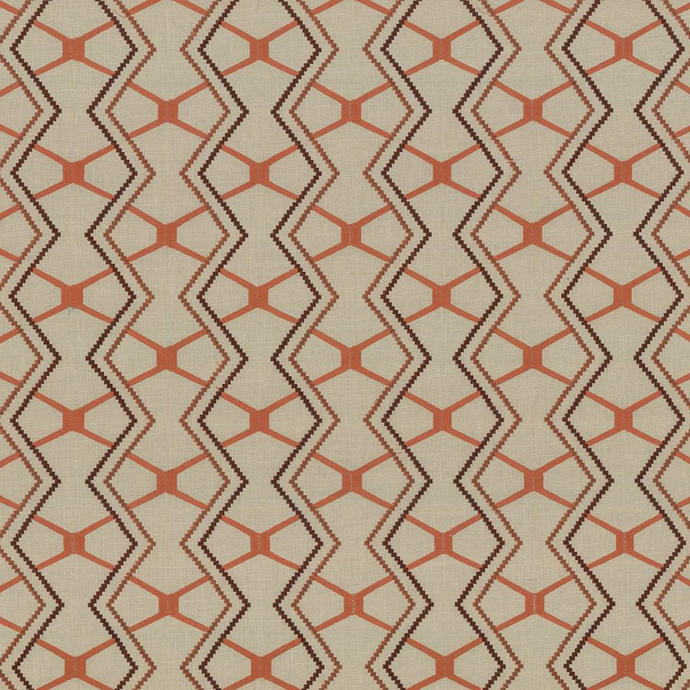 Drewery Terra Cotta by Kasmir Fabric 1434 55% Cotton
35% Polyester
10% Rayon
Embroidery
50% Cotton
50% Viscose
 INDIA </p><p>Repeat: Horizontal: 8 6/8 inches and Vertical: 6 2/8 inches 51 - 56 - Fabric Carolina -