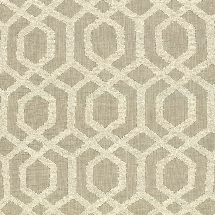 Druid Parchment by Kasmir Fabric 1433 66% Polyester
30% Cotton
4% Linen
Embroidery
100% Polyester
 INDIA Not Tested </p><p>Repeat: Horizontal: 8 4/8 inches and Vertical: 9 4/8 inches 51 - Fabric Carolina -
