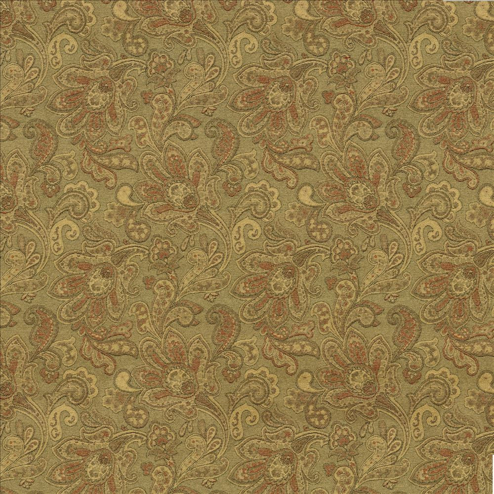 Dunham Paisley Brulee by Kasmir Fabric 8005 69% Rayon
31% Polyester
 CHINA 15,000 Wyzenbeek Double Rubs Horizontal: 13 5/8 inches and Vertical: 15 4/8 inches 54 - Fabric Carolina -