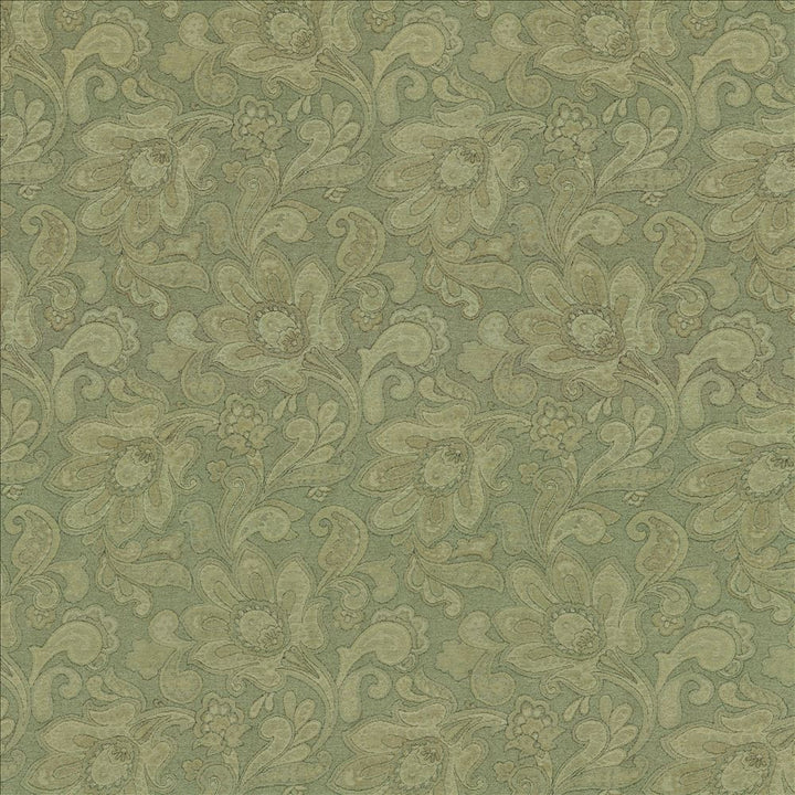 Dunham Paisley Wasabi by Kasmir Fabric 8005 69% Rayon 31% Polyester CHINA 15,000 Wyzenbeek Double Rubs Horizontal: 13 5/8 inches and Vertical: 15 4/8 inches 54 - Fabric Carolina -