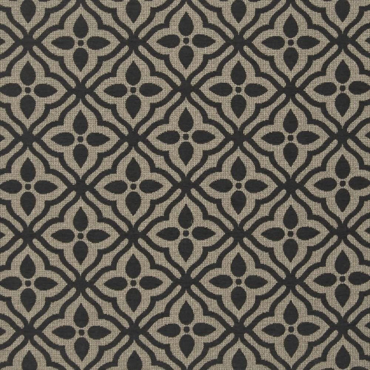 Duomo Trellis Black Flannel by Kasmir Fabric 1383 47% Acrylic 42% Polyester 11% Cotton ITALY 17,000 Martindale Cycles Horizontal: 7 inches and Vertical: 6 4/8 inches 54 - 55 - Fabric Carolina -