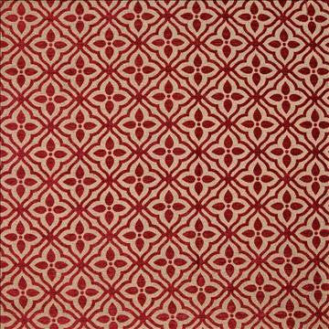 Duomo Trellis Garnet by Kasmir Fabric 1384 47% Acrylic 42% Polyester 11% Cotton ITALY 17,000 Martindale Cycles H: 7 inches, V: 6 4/8 inches 54 - 55 - Fabric Carolina - Kasmir