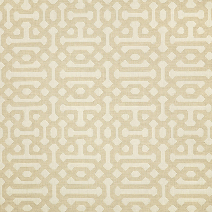 45991-0001 Fretwork Flax by Sunbrella Fabric Sunbrella Elements - Decorative Sunbrella® Acrylic, Sunbrella® Polyester, Sunbrella® Non-Phthalate PVC USA or Imported 5-Year Horizontal: 7 in. and Vertical: 14.7 in. 54 in. - Fabric Carolina -