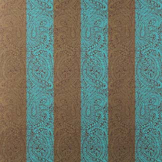Eagleton Teal 1746911000 by Carole Fabric Exclusive Deja Blue 59% Cotton, 18% Wool, 15% Silk, 8% Polye India H: 9"V, 13 1/5"H  54" Minimum (See sample for specifics) - Fabric Carolina - Carole Exclusive