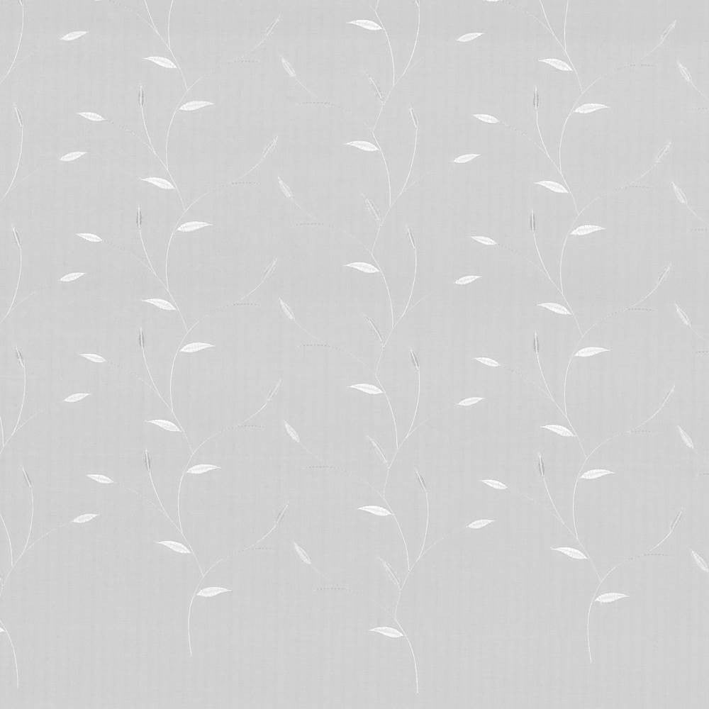 Eakin White by Kasmir Fabric 5012 100% Polyester TURKEY Not Tested H: 20 7/8 inches, V:6 4/8 inches 52 - 59 - Fabric Carolina - Kasmir
