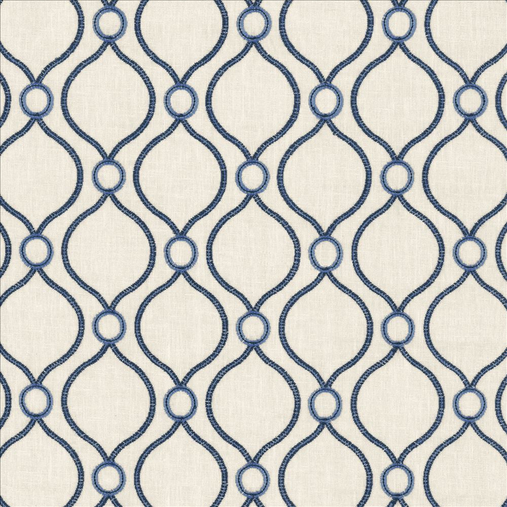 Eastlake Porcelain by Kasmir Fabric 5115 70% Polyester
30% Cotton
 INDIA </p><p>Repeat: Horizontal: 4 4/8 inches and Vertical: 4 4/8 inches 54 - Fabric Carolina -