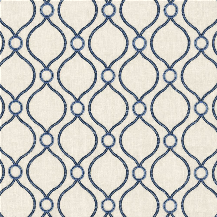 Eastlake Porcelain by Kasmir Fabric 5115 70% Polyester
30% Cotton
 INDIA </p><p>Repeat: Horizontal: 4 4/8 inches and Vertical: 4 4/8 inches 54 - Fabric Carolina -