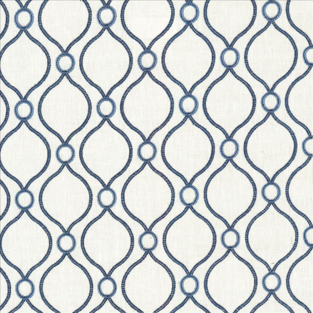 Eastlake Porcelain by Kasmir Fabric 5115 70% Polyester 30% Cotton INDIA 7,000 Wyzenbeek Double Rubs Horizontal: 4 4/8 inches and Vertical: 4 4/8 inches 58 - Fabric Carolina -