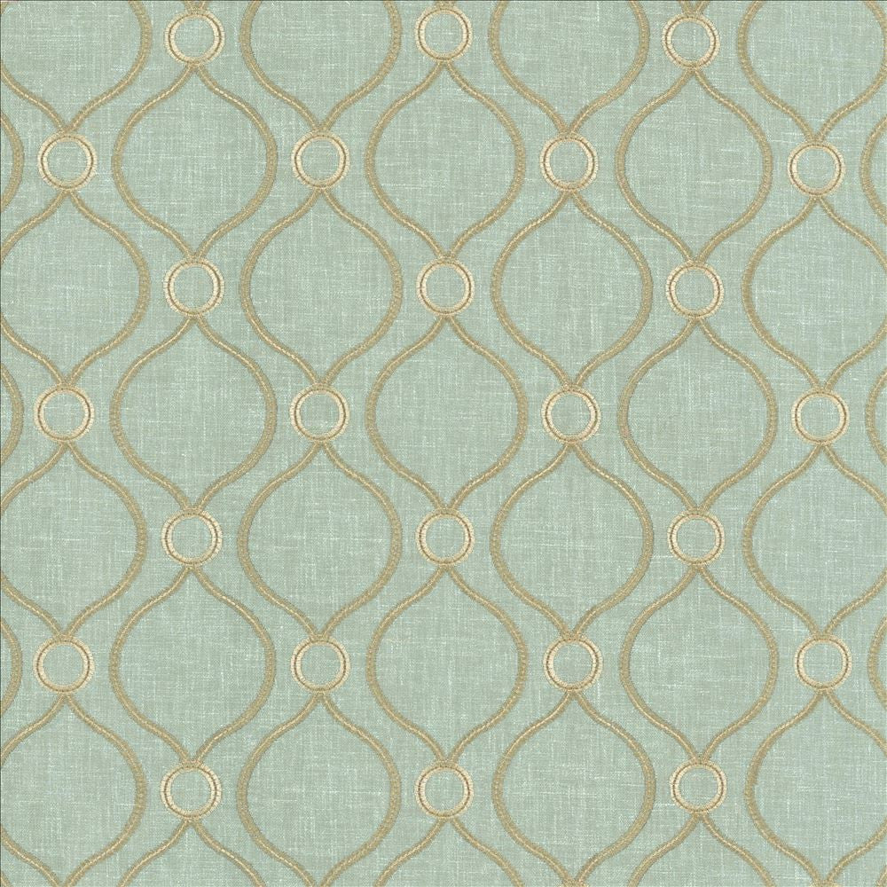 Eastlake Seaglass by Kasmir Fabric 5114 70% Polyester
30% Cotton
 INDIA 7,000 Wyzenbeek Double Rubs </p><p>Repeat: Horizontal: 4 4/8 inches and Vertical: 4 4/8 inches 54 - Fabric Carolina -