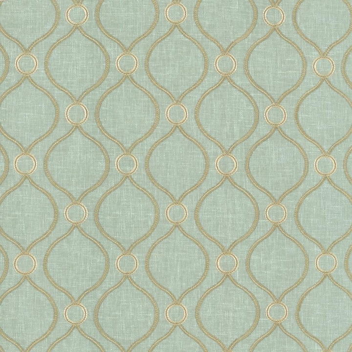 Eastlake Seaglass by Kasmir Fabric 5114 70% Polyester
30% Cotton
 INDIA </p><p>Repeat: Horizontal: 4 4/8 inches and Vertical: 4 4/8 inches 54 - Fabric Carolina -