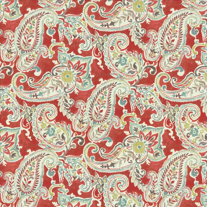 Easton Paisley Blaze by Kasmir Fabric 1452 100% Polyester
 USA </p><p>Repeat: Horizontal: 27 inches and Vertical: 27 inches 54 - Fabric Carolina -