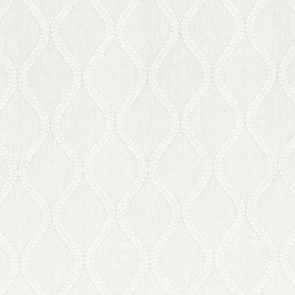 Eastwick Cloud by Kasmir Fabric 1443 54% Linen 32% Cotton 14% Polyester Embroidery Contents 100% Viscose INDIA Not Tested H: 3 2/8 inches, V:4 4/8 inches 55 - Fabric Carolina - Kasmir