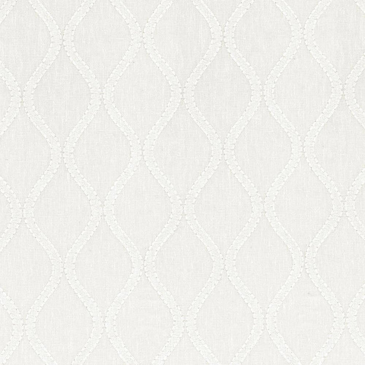 Eastwick Cloud by Kasmir Fabric 1443 54% Linen 32% Cotton 14% Polyester Embroidery Contents 100% Viscose INDIA Not Tested H: 3 2/8 inches, V:4 4/8 inches 55 - Fabric Carolina - Kasmir