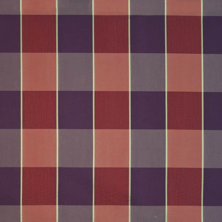 Eaton Plaid Fruit Punch by Kasmir Fabric 1397 62% Rayon
36% Polyester
2% Silk
 USA </p><p>Repeat: Horizontal: 13 4/8 inches and Vertical: 12 4/8 inches 54 - 55 - Fabric Carolina -