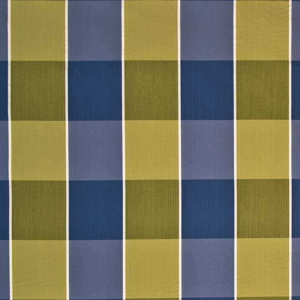 Eaton Plaid Grotto by Kasmir Fabric 1398 62% Rayon 36% Polyester 2% Silk USA 9,000 Wyzenbeek Double Rubs H: 13 4/8 inches, V:12 4/8 inches 54 - 55 - Fabric Carolina - Kasmir