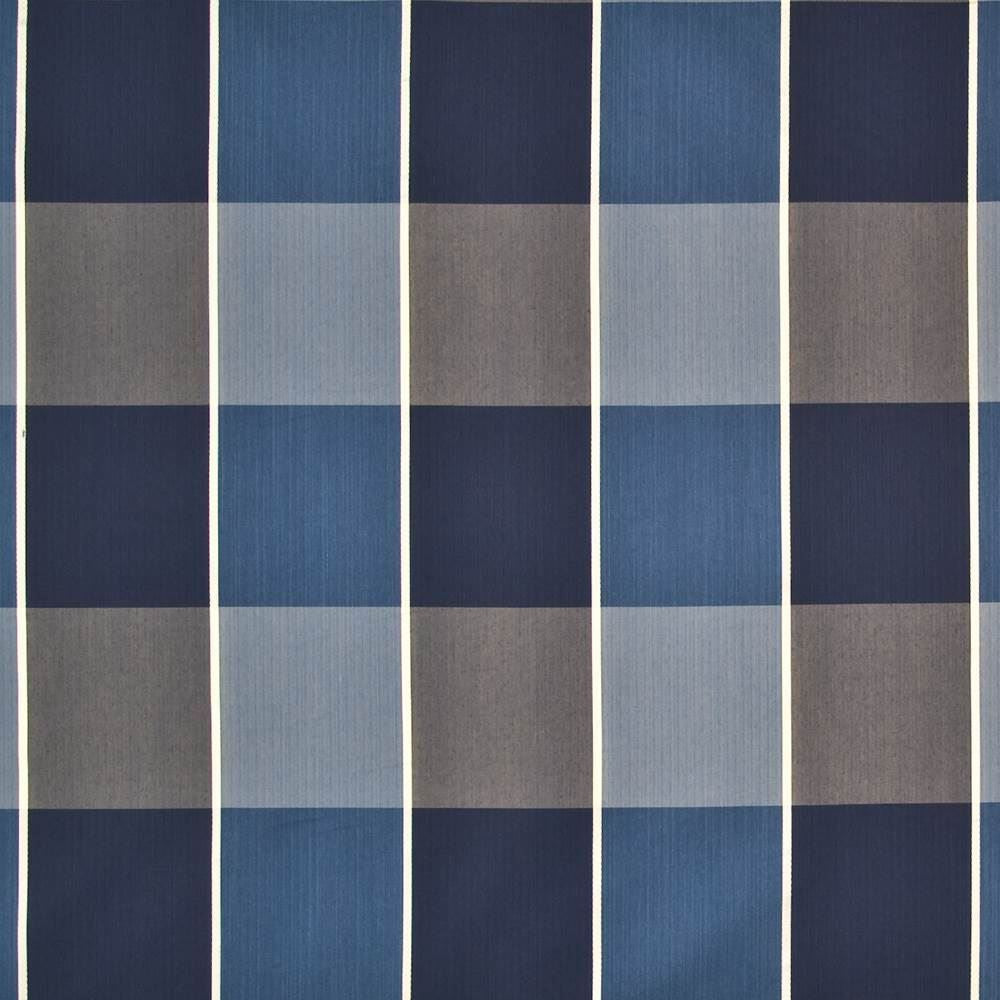 Eaton Plaid Indigo by Kasmir Fabric 1398 62% Rayon
36% Polyester
2% Silk
 USA </p><p>Repeat: Horizontal: 13 4/8 inches and Vertical: 12 4/8 inches 54 - 55 - Fabric Carolina -