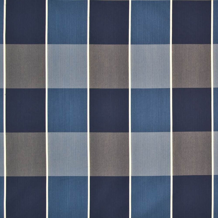 Eaton Plaid Indigo by Kasmir Fabric 1398 62% Rayon
36% Polyester
2% Silk
 USA 9,000 Wyzenbeek Double Rubs </p><p>Repeat: Horizontal: 13 4/8 inches and Vertical: 12 4/8 inches 54 - Fabric Carolina -