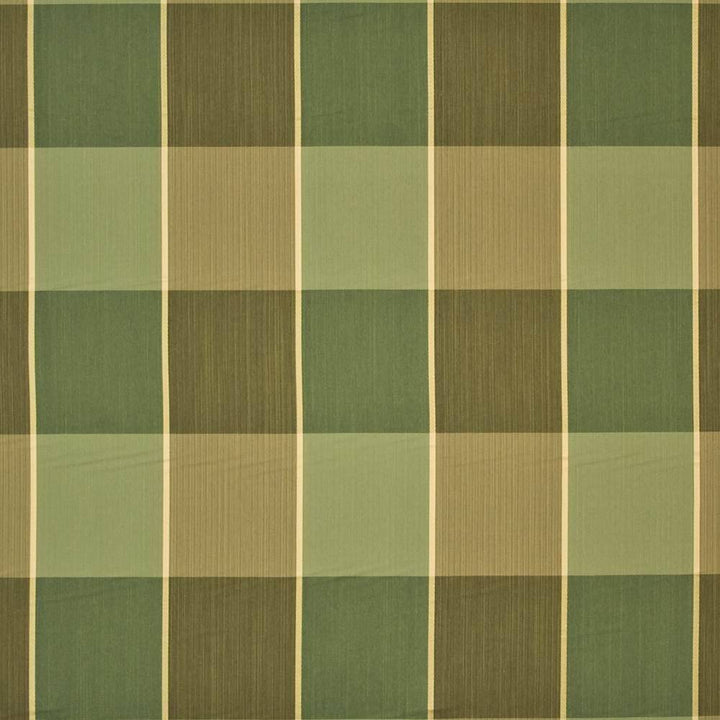 Eaton Plaid Pesto by Kasmir Fabric 1398 62% Rayon 36% Polyester 2% Silk USA 9,000 Wyzenbeek Double Rubs H: 13 4/8 inches, V:12 4/8 inches 54 - 55 - Fabric Carolina - Kasmir