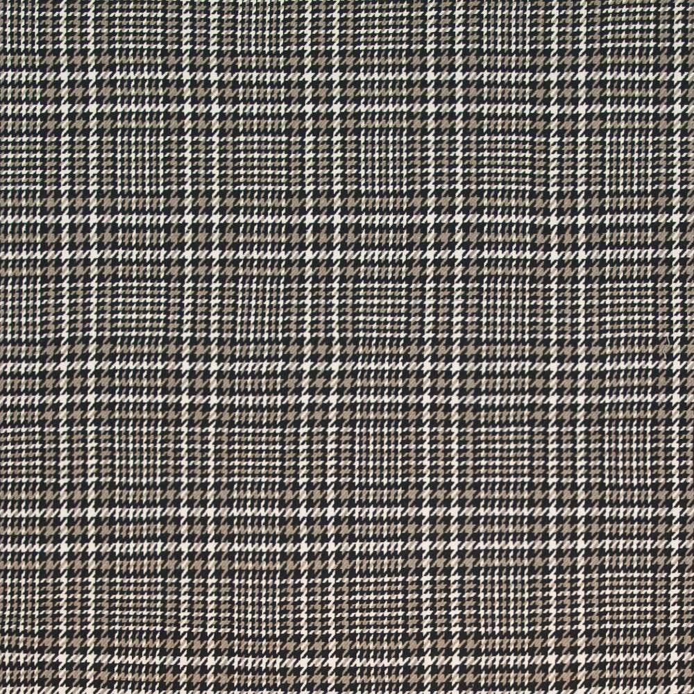 Eberhardt Plaid Black Dove by Kasmir Fabric 1399 100% Cotton INDIA 6,000 Wyzenbeek Double Rubs H: 5 2/8 inches, V:5 4/8 inches 54 - Fabric Carolina - Kasmir