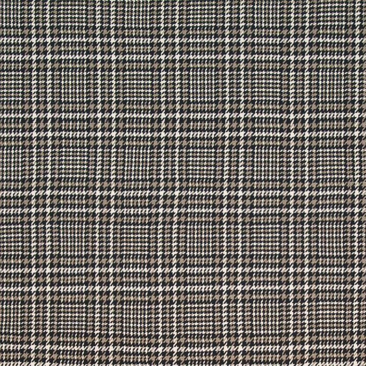 Eberhardt Plaid Black Dove by Kasmir Fabric 1399 100% Cotton INDIA 6,000 Wyzenbeek Double Rubs H: 5 2/8 inches, V:5 4/8 inches 54 - Fabric Carolina - Kasmir