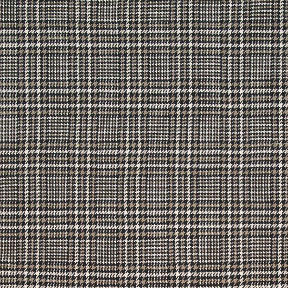 Eberhardt Plaid Black Dove by Kasmir Fabric 1399 100% Cotton INDIA 6,000 Wyzenbeek Double Rubs Horizontal: 5 2/8 inches and Vertical: 5 4/8 inches 54 - Fabric Carolina -