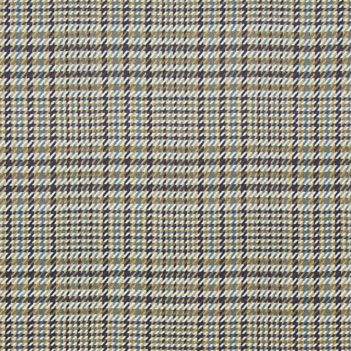Eberhardt Plaid Bluestone by Kasmir Fabric 1401 100% Cotton INDIA 6,000 Wyzenbeek Double Rubs Horizontal: 5 2/8 inches and Vertical: 5 4/8 inches 54 - Fabric Carolina -