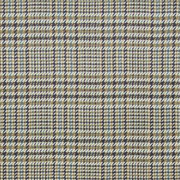 Eberhardt Plaid Bluestone by Kasmir Fabric 1401 100% Cotton INDIA 6,000 Wyzenbeek Double Rubs H: 5 2/8 inches, V: 5 4/8 inches 54 - Fabric Carolina - Kasmir