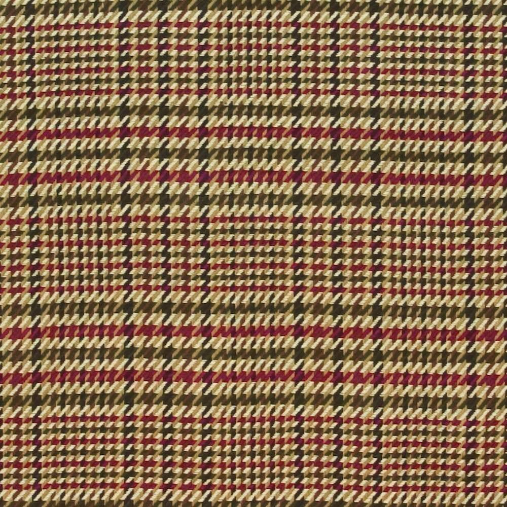 Eberhardt Plaid Peppercorn by Kasmir Fabric 1399 100% Cotton INDIA 6,000 Wyzenbeek Double Rubs H: 5 2/8 inches, V:5 4/8 inches 54 - Fabric Carolina - Kasmir