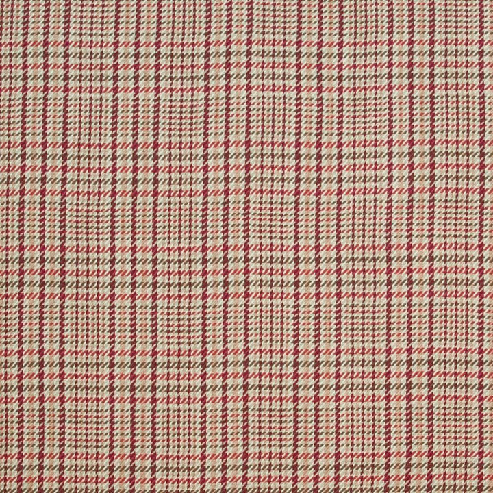 Eberhardt Plaid Strawberry Tart by Kasmir Fabric 1400 100% Cotton INDIA 6,000 Wyzenbeek Double Rubs Horizontal: 5 2/8 inches and Vertical: 5 4/8 inches 54 - Fabric Carolina -
