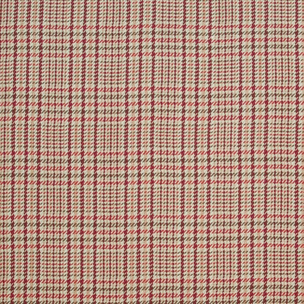 Eberhardt Plaid Strawberry Tart by Kasmir Fabric 1400 100% Cotton
 INDIA </p><p>Repeat: Horizontal: 5 2/8 inches and Vertical: 5 4/8 inches 54 - Fabric Carolina -