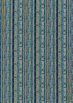 Reflections Linen Peacock by Threads Fabric