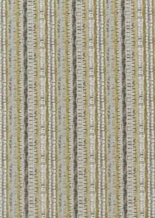 Reflections Linen Dove/Citrus by Threads Fabric