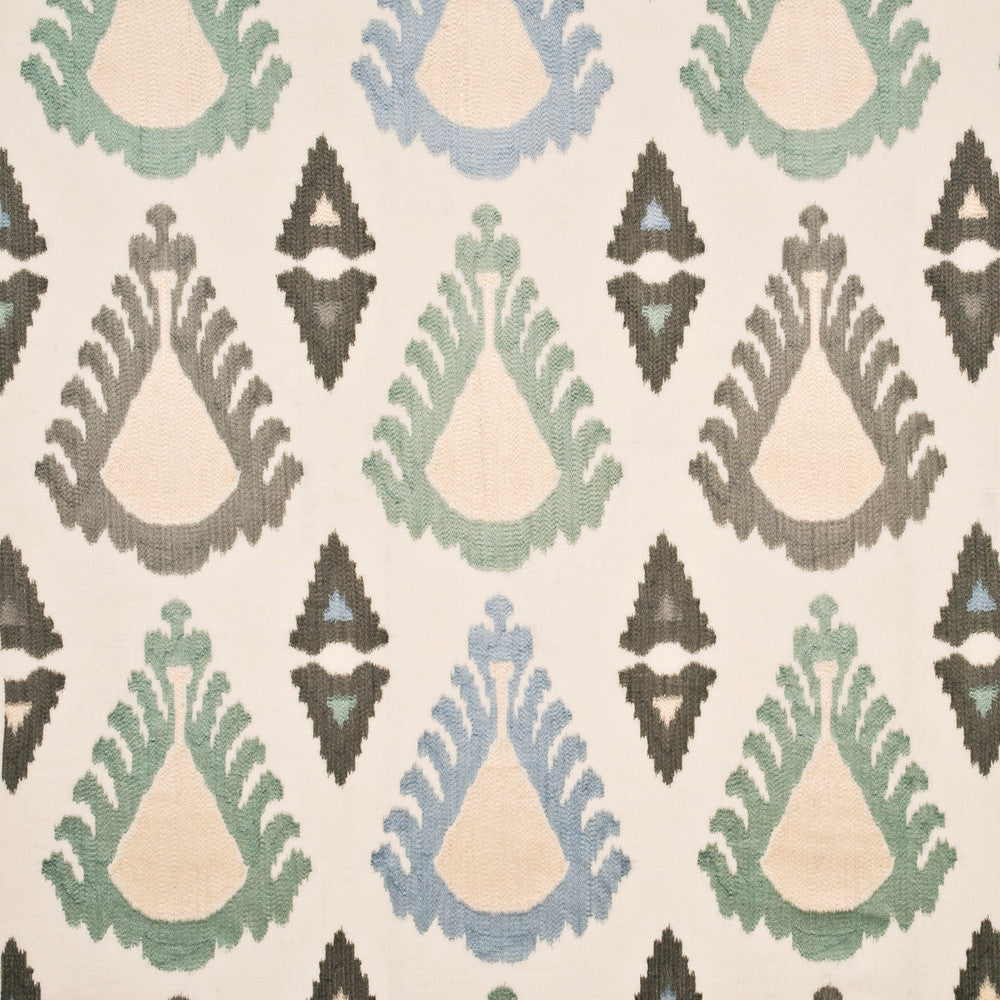 Exuberance Aqua/Ivory/Multi by Threads Fabric