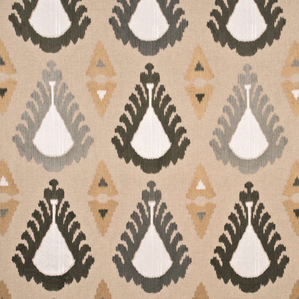 Exuberance Linen/Pewter by Threads Fabric