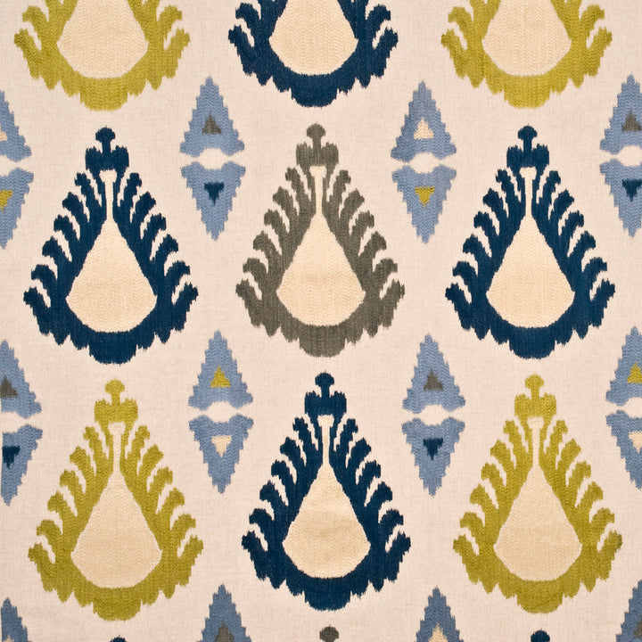 Exuberance Indigo/Celery by Threads Fabric