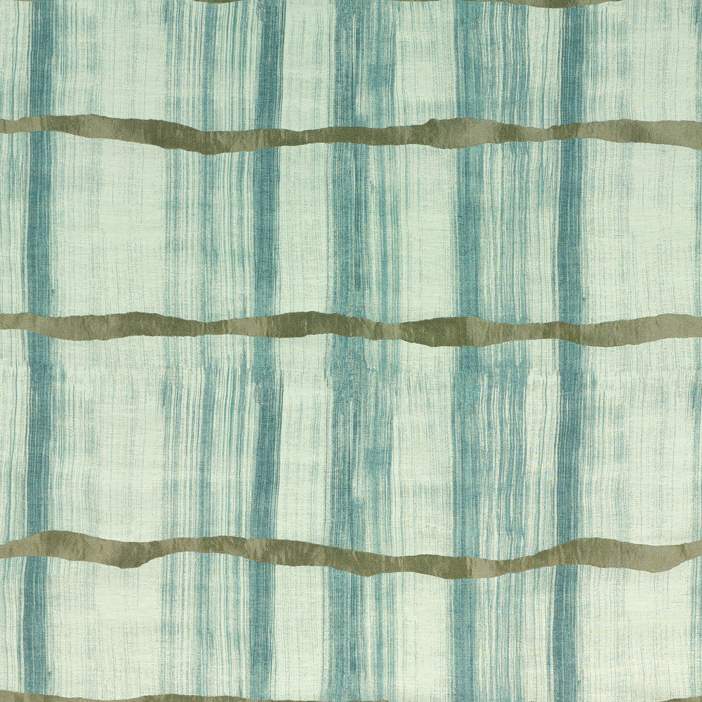 Latitude Aqua/Bronze by Threads Fabric