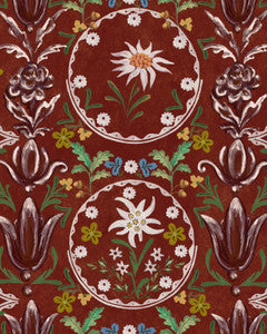 EDELWEISS Burgundy Wallpaper (WP20694) by Mind The Gap