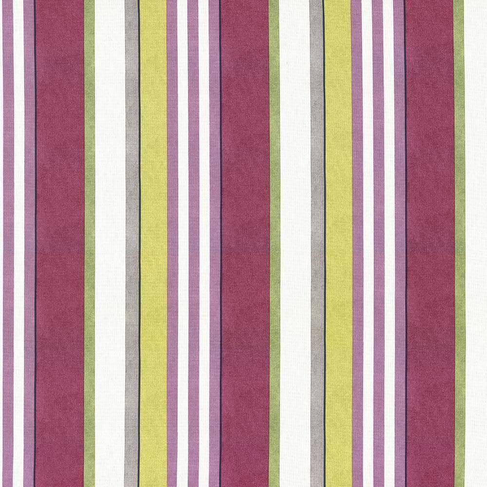Edgemere Stripe Damson by Kasmir Fabric 5075 100% Cotton UNITED KINGDOM Not Tested H: 13 5/8 inches, V:N/A 54 - 55 - Fabric Carolina - Kasmir