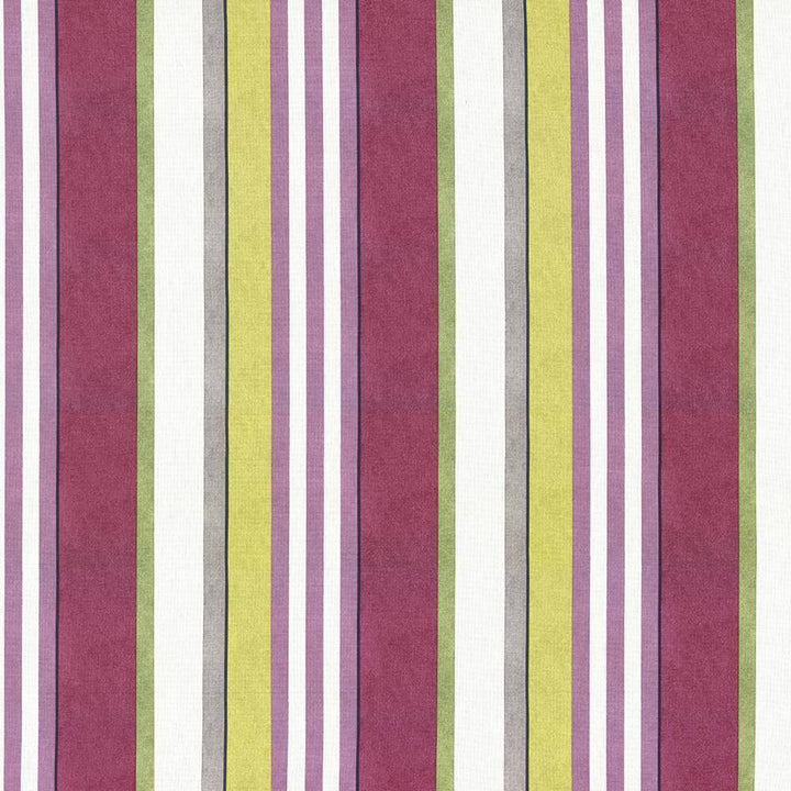 Edgemere Stripe Damson by Kasmir Fabric 5075 100% Cotton UNITED KINGDOM Not Tested H: 13 5/8 inches, V:N/A 54 - 55 - Fabric Carolina - Kasmir