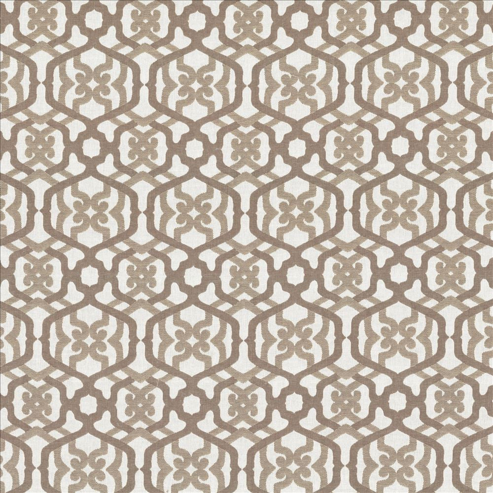 Edgemere Trellis Vanilla Bean by Kasmir Fabric 8004 100% Cotton
 USA </p><p>Repeat: Horizontal: 7 inches and Vertical: 9 inches 54 - Fabric Carolina -