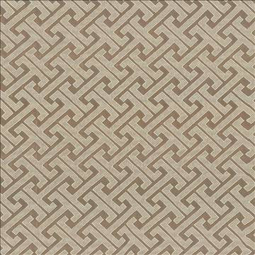 Edo Fret Taupe by Kasmir Fabric 5084 100% Polyester CHINA 60,000 Wyzenbeek Double Rubs H: 2 2/8 inches, V: 2 inches 57 - Fabric Carolina - Kasmir