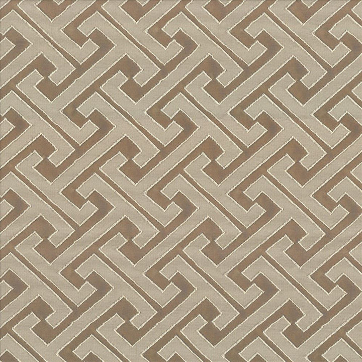 Edo Fret Taupe by Kasmir Fabric 5084 100% Polyester
 CHINA </p><p>Repeat: Horizontal: 2 2/8 inches and Vertical: 2 inches 57 - Fabric Carolina -