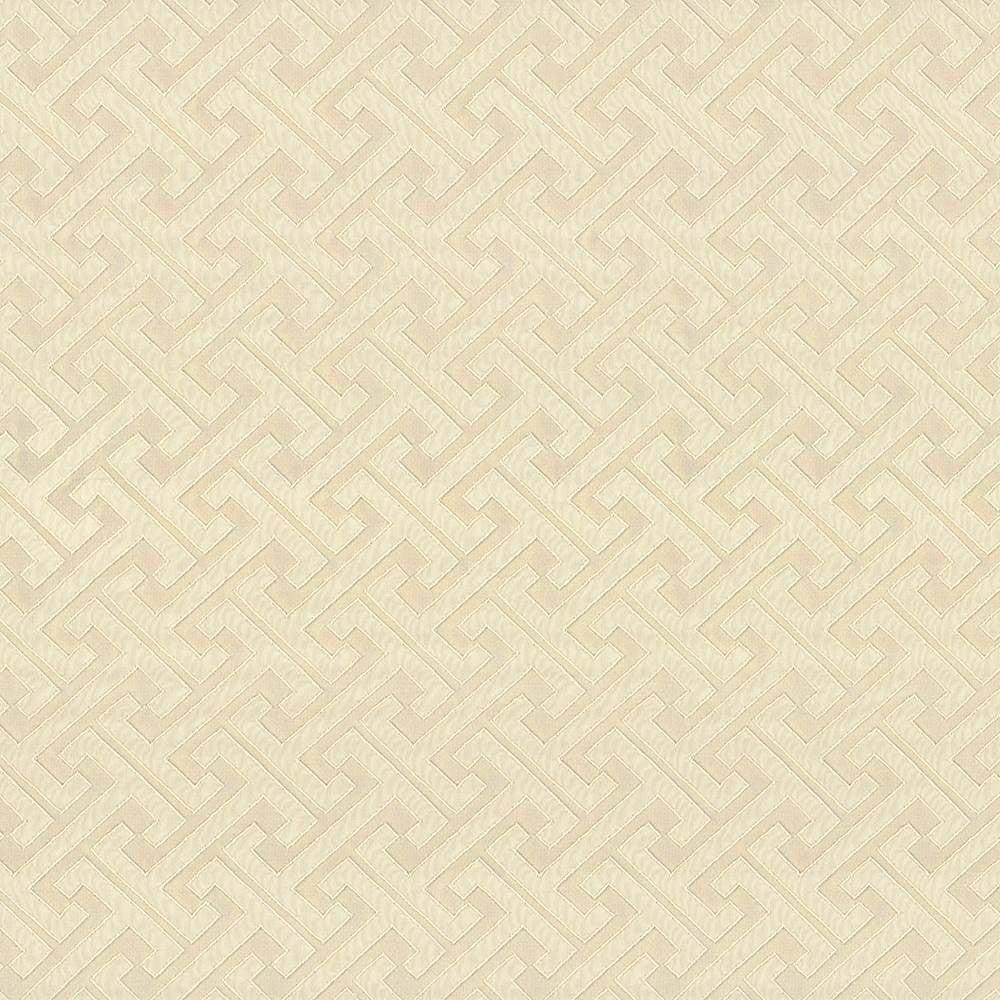 Edo Fret Vanilla by Kasmir Fabric 5083 100% Polyester CHINA 60,000 Wyzenbeek Double Rubs H: 2 2/8 inches, V:2 inches 57 - Fabric Carolina - Kasmir