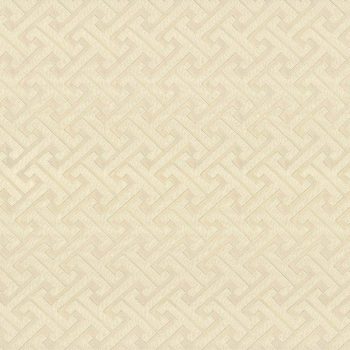 Edo Fret Vanilla by Kasmir Fabric 5083 100% Polyester CHINA 60,000 Wyzenbeek Double Rubs H: 2 2/8 inches, V:2 inches 57 - Fabric Carolina - Kasmir