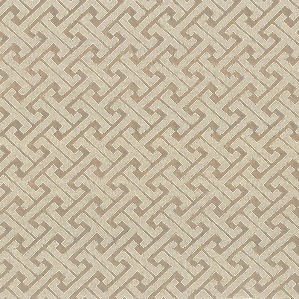 Edo Fret Fawn by Kasmir Fabric 5083 100% Polyester
 CHINA </p><p>Repeat: Horizontal: 2 2/8 inches and Vertical: 2 inches 57 - Fabric Carolina -