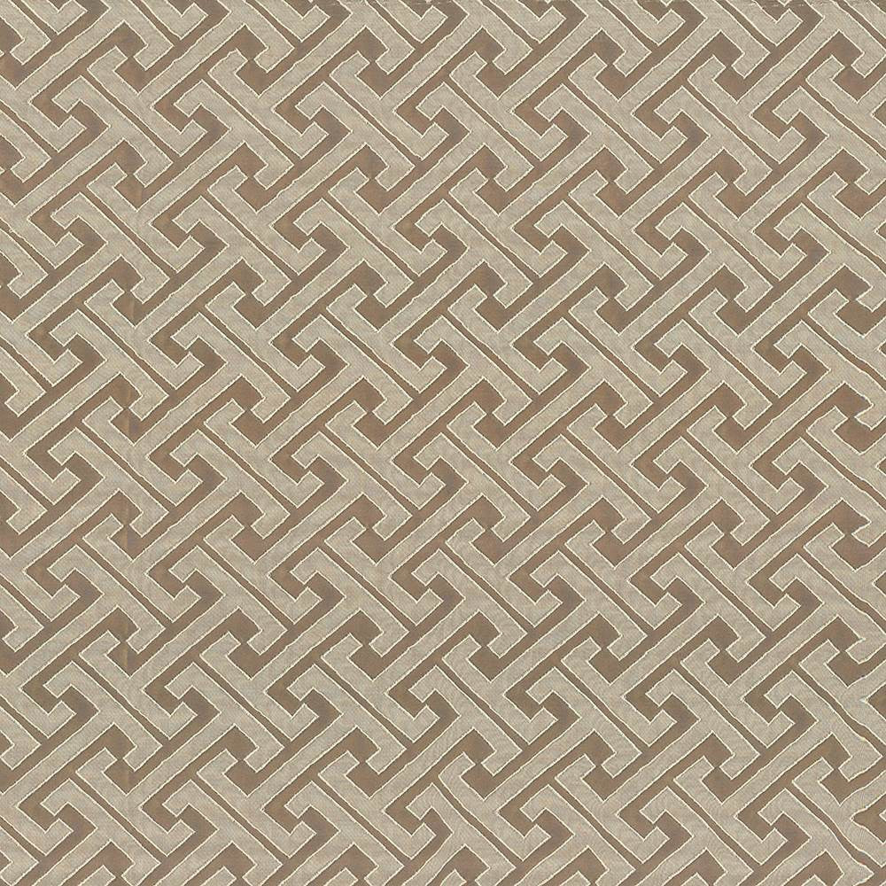 Edo Fret Taupe by Kasmir Fabric 5084 100% Polyester
 CHINA </p><p>Repeat: Horizontal: 2 2/8 inches and Vertical: 2 inches 57 - Fabric Carolina -