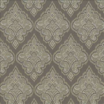 Eldorado Damask Driftwood by Kasmir Fabric 8004 37% Acrylic 36% Cotton 27% Polyester ITALY 15,000 Martindale Cycles H: 13 7/8 inches, V: 26 inches 54 - 55 - Fabric Carolina - Kasmir