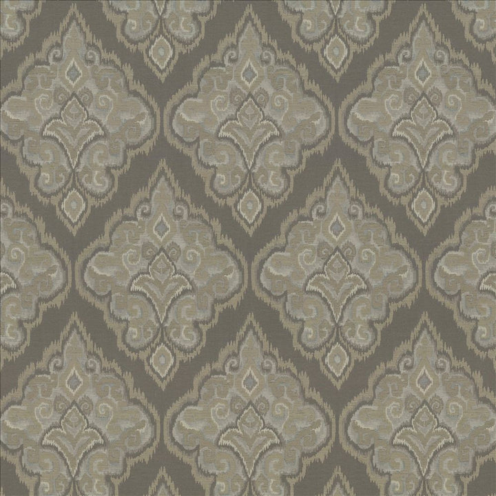 Eldorado Damask Driftwood by Kasmir Fabric 8004 37% Acrylic
36% Cotton
27% Polyester
 ITALY </p><p>Repeat: Horizontal: 13 7/8 inches and Vertical: 26 inches 54 - 55 - Fabric Carolina -
